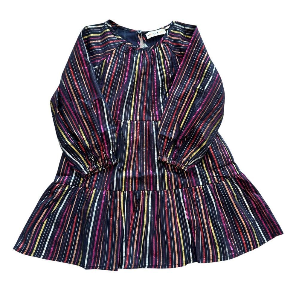 Roller Rabbit Girls Rainbow Lurex Priscilla Dress Size 4 NWT